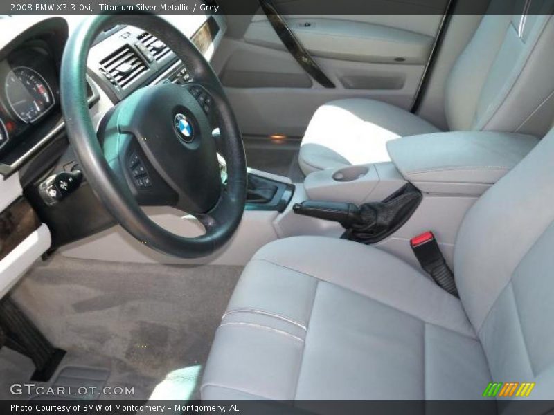 Titanium Silver Metallic / Grey 2008 BMW X3 3.0si