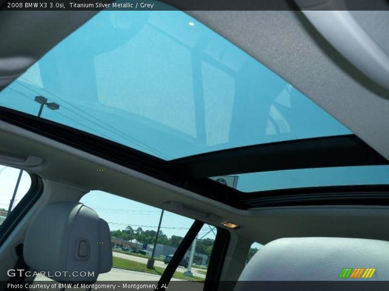 Titanium Silver Metallic / Grey 2008 BMW X3 3.0si