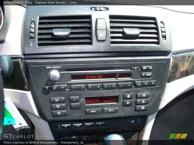 Titanium Silver Metallic / Grey 2008 BMW X3 3.0si