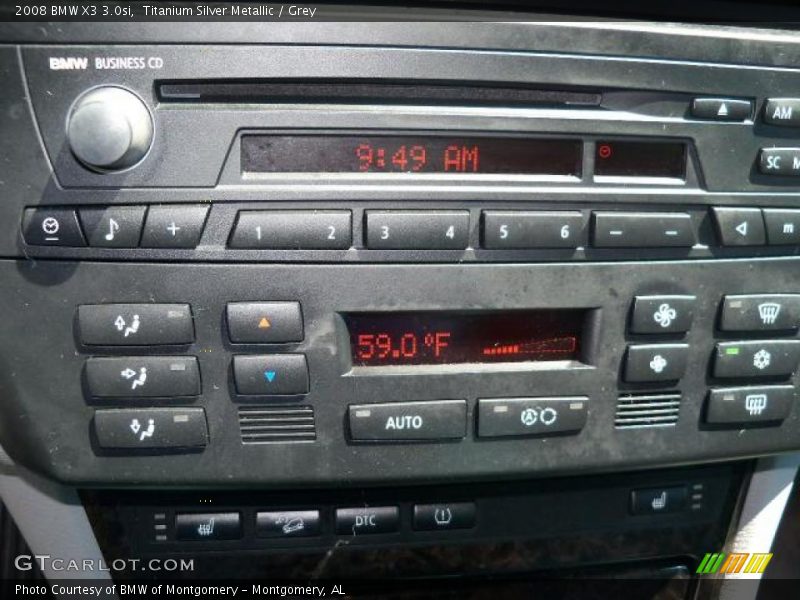 Titanium Silver Metallic / Grey 2008 BMW X3 3.0si