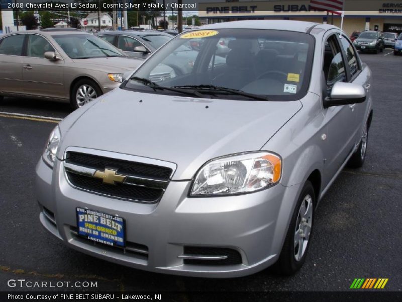 Cosmic Silver Metallic / Charcoal 2008 Chevrolet Aveo LS Sedan