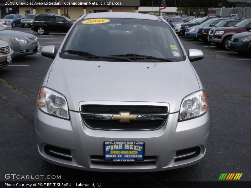 Cosmic Silver Metallic / Charcoal 2008 Chevrolet Aveo LS Sedan