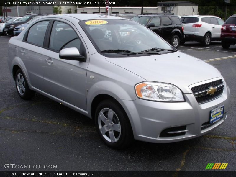Cosmic Silver Metallic / Charcoal 2008 Chevrolet Aveo LS Sedan