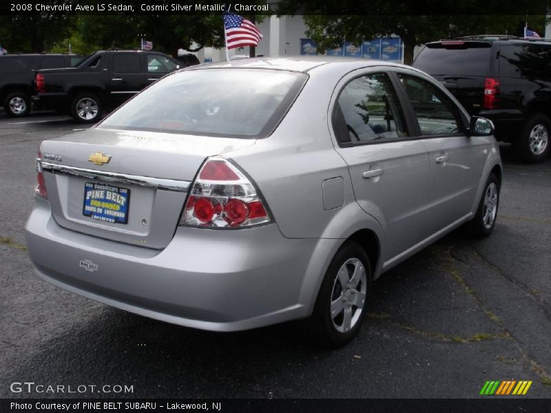 Cosmic Silver Metallic / Charcoal 2008 Chevrolet Aveo LS Sedan