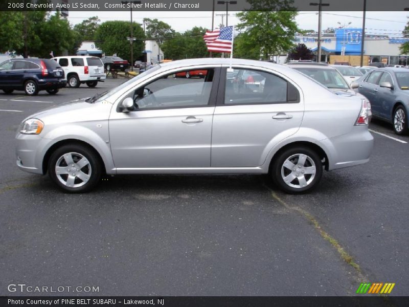 Cosmic Silver Metallic / Charcoal 2008 Chevrolet Aveo LS Sedan