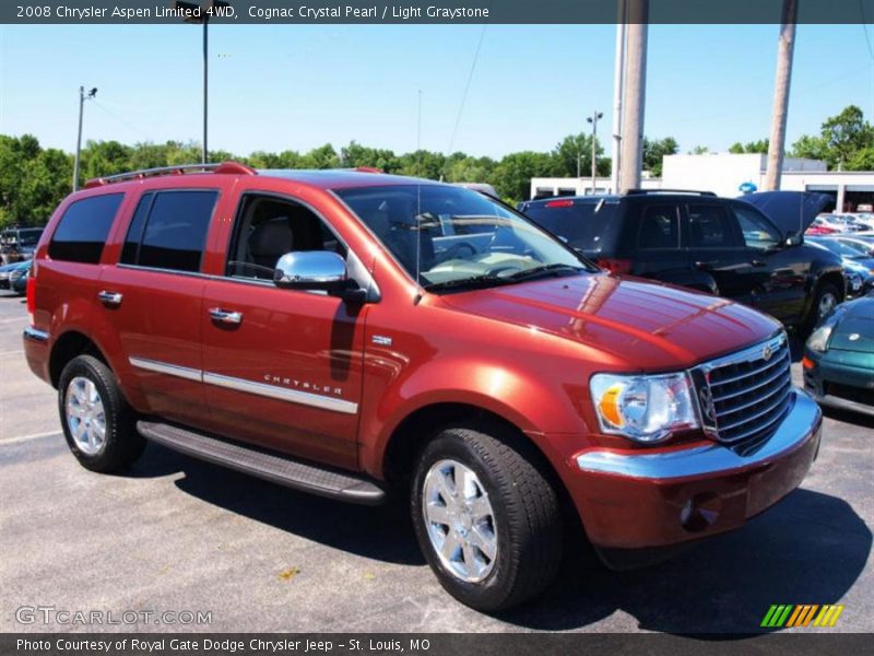 Cognac Crystal Pearl / Light Graystone 2008 Chrysler Aspen Limited 4WD