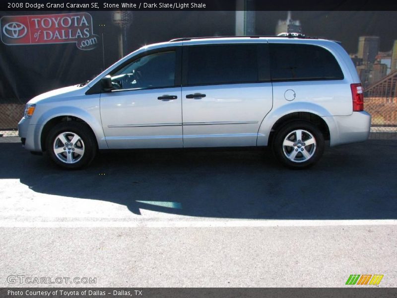 Stone White / Dark Slate/Light Shale 2008 Dodge Grand Caravan SE