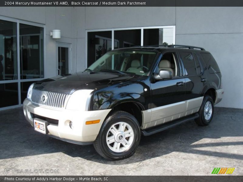 Black Clearcoat / Medium Dark Parchment 2004 Mercury Mountaineer V8 AWD