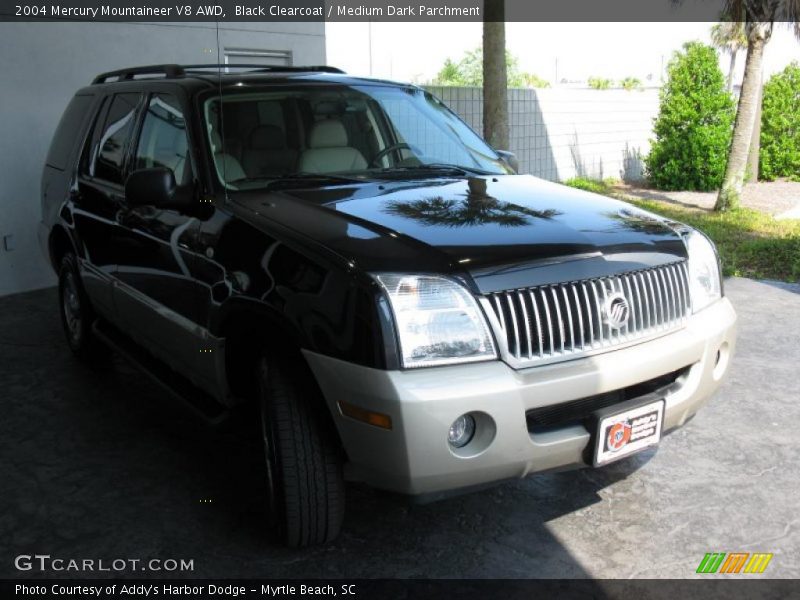 Black Clearcoat / Medium Dark Parchment 2004 Mercury Mountaineer V8 AWD