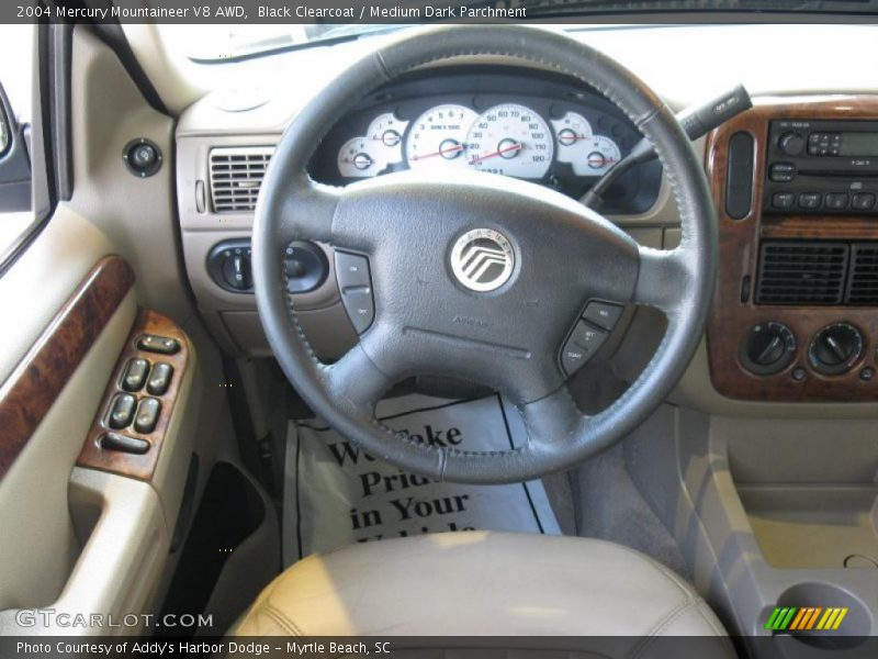 Black Clearcoat / Medium Dark Parchment 2004 Mercury Mountaineer V8 AWD