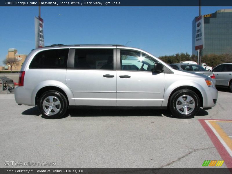 Stone White / Dark Slate/Light Shale 2008 Dodge Grand Caravan SE