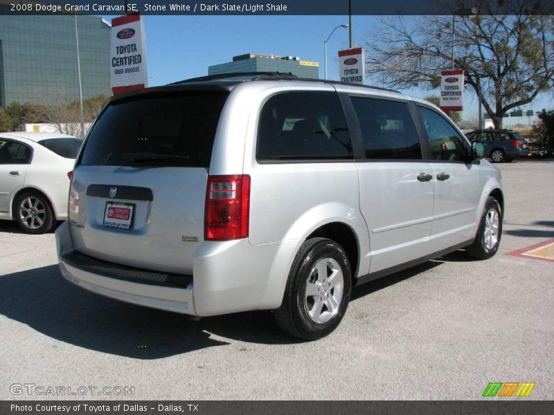Stone White / Dark Slate/Light Shale 2008 Dodge Grand Caravan SE