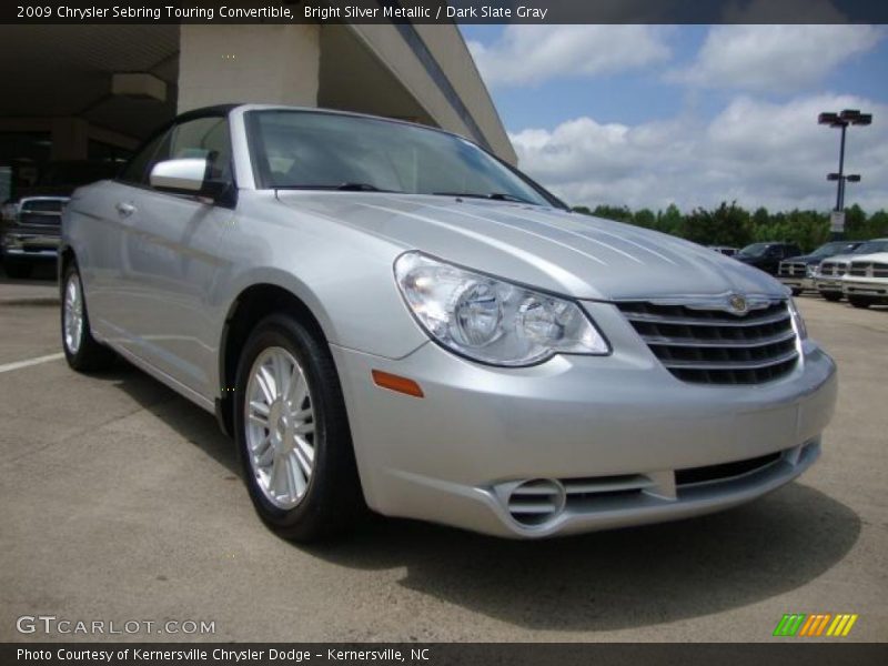 Bright Silver Metallic / Dark Slate Gray 2009 Chrysler Sebring Touring Convertible