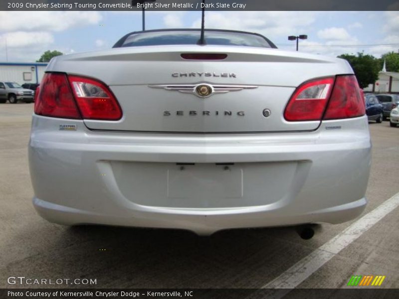 Bright Silver Metallic / Dark Slate Gray 2009 Chrysler Sebring Touring Convertible