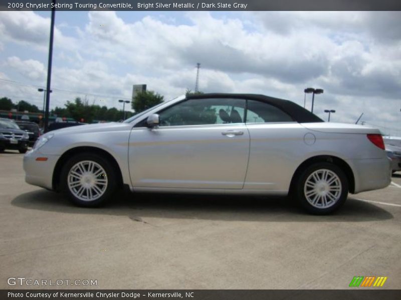 Bright Silver Metallic / Dark Slate Gray 2009 Chrysler Sebring Touring Convertible