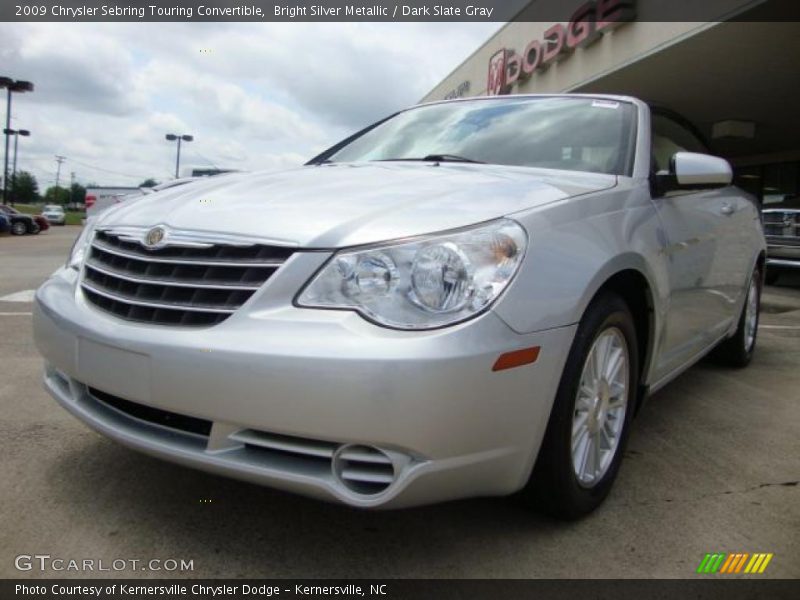 Bright Silver Metallic / Dark Slate Gray 2009 Chrysler Sebring Touring Convertible