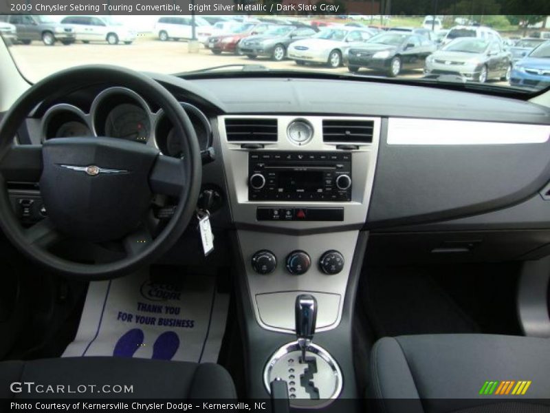 Bright Silver Metallic / Dark Slate Gray 2009 Chrysler Sebring Touring Convertible