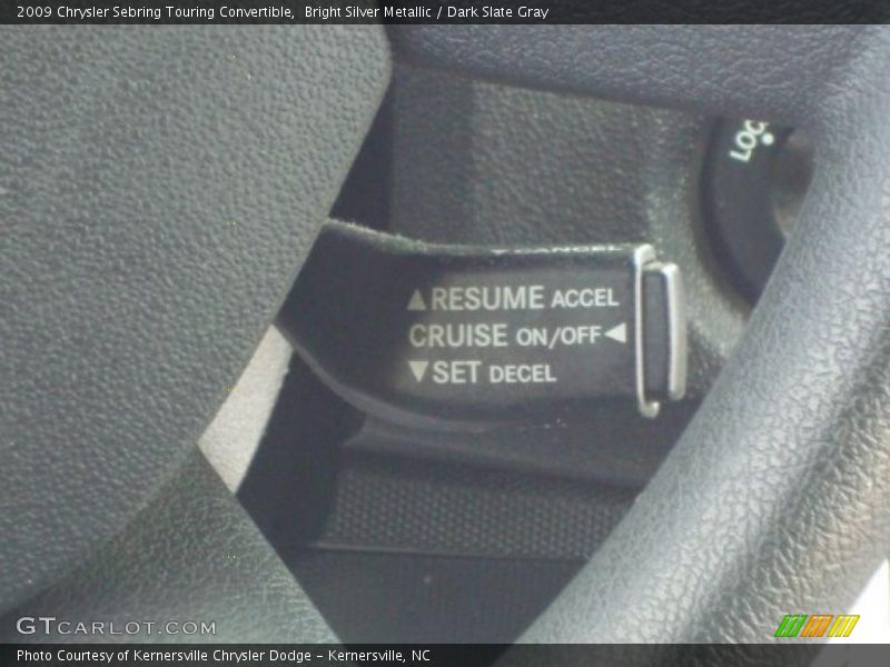 Bright Silver Metallic / Dark Slate Gray 2009 Chrysler Sebring Touring Convertible