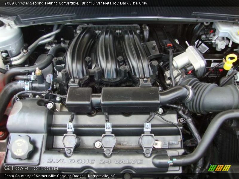 Bright Silver Metallic / Dark Slate Gray 2009 Chrysler Sebring Touring Convertible