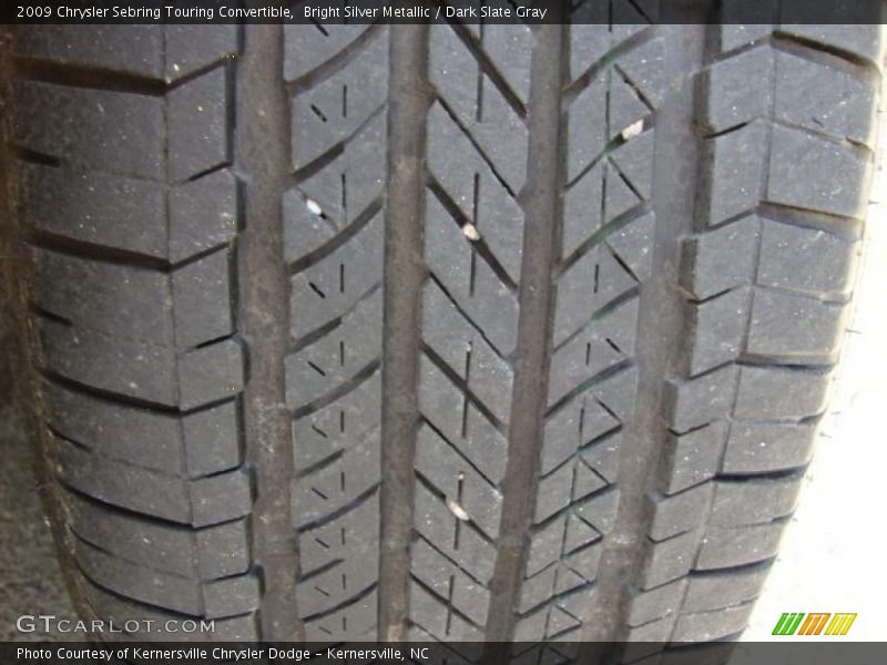 Bright Silver Metallic / Dark Slate Gray 2009 Chrysler Sebring Touring Convertible