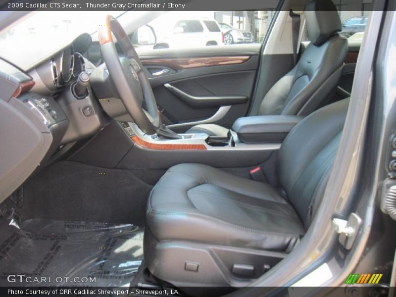Thunder Gray Chromaflair / Ebony 2008 Cadillac CTS Sedan