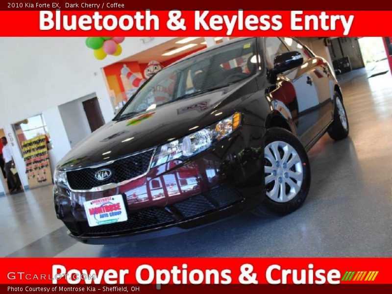 Dark Cherry / Coffee 2010 Kia Forte EX