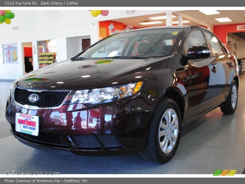 Dark Cherry / Coffee 2010 Kia Forte EX
