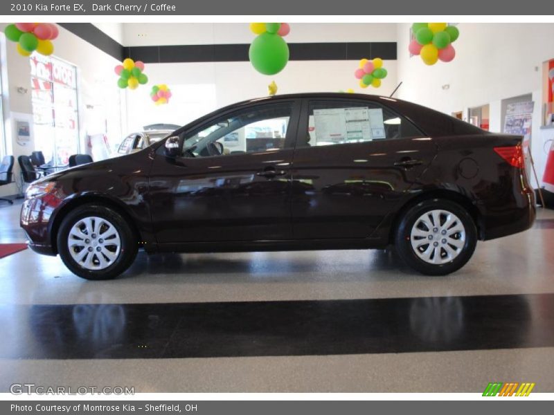 Dark Cherry / Coffee 2010 Kia Forte EX