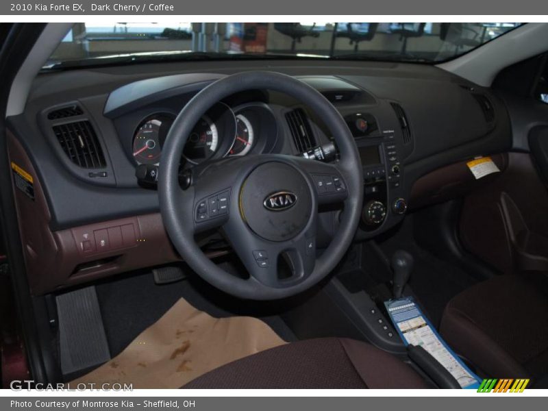 Dark Cherry / Coffee 2010 Kia Forte EX
