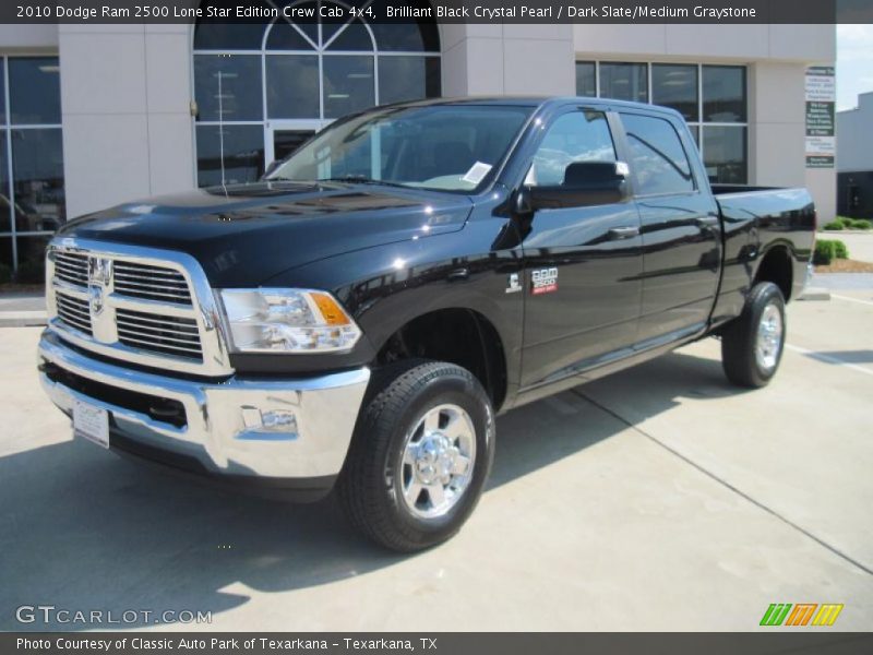 Brilliant Black Crystal Pearl / Dark Slate/Medium Graystone 2010 Dodge Ram 2500 Lone Star Edition Crew Cab 4x4