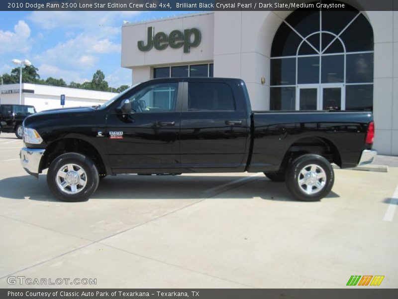 Brilliant Black Crystal Pearl / Dark Slate/Medium Graystone 2010 Dodge Ram 2500 Lone Star Edition Crew Cab 4x4