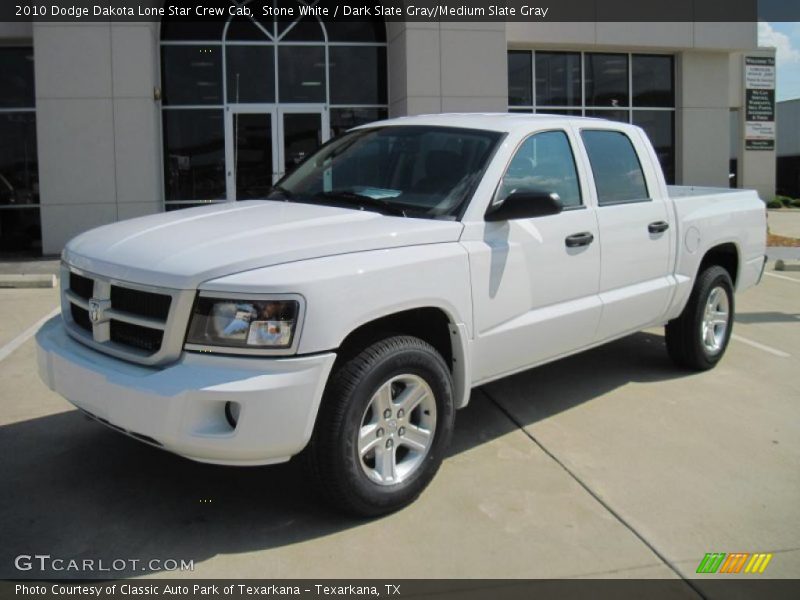 Stone White / Dark Slate Gray/Medium Slate Gray 2010 Dodge Dakota Lone Star Crew Cab