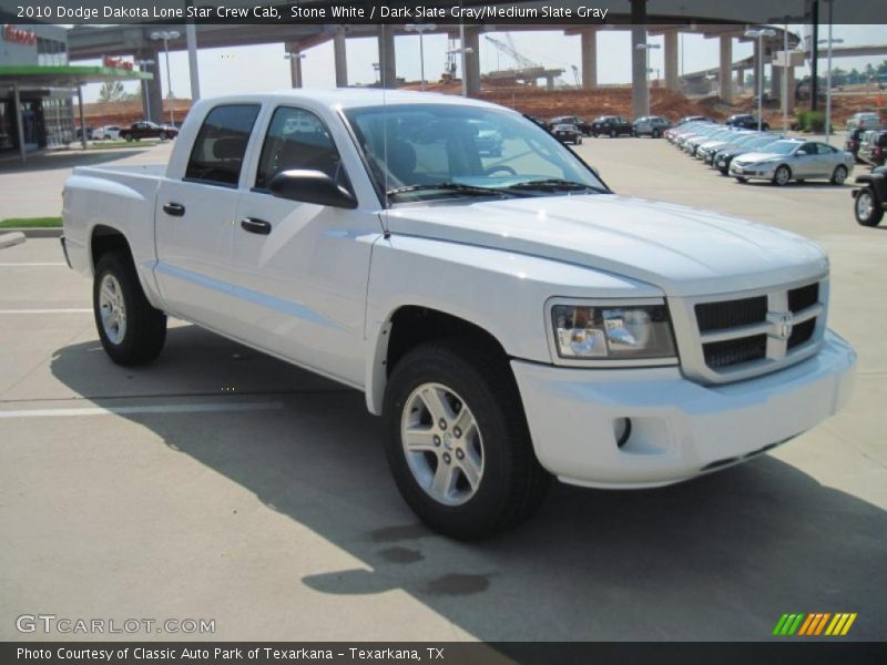 Stone White / Dark Slate Gray/Medium Slate Gray 2010 Dodge Dakota Lone Star Crew Cab