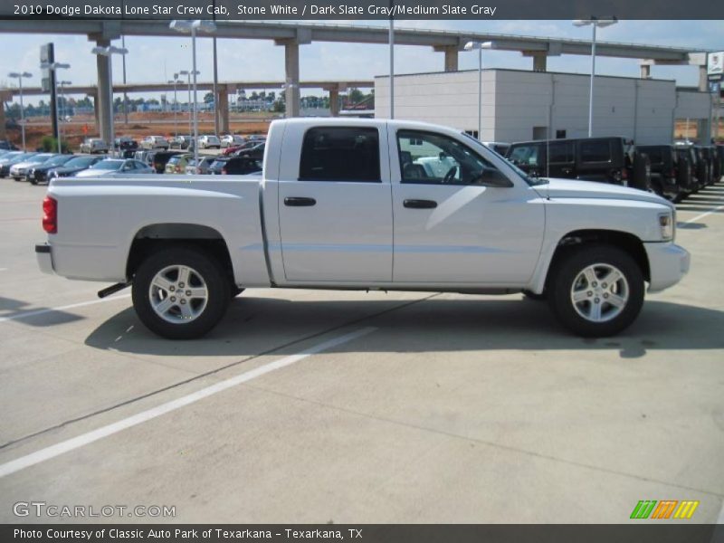 Stone White / Dark Slate Gray/Medium Slate Gray 2010 Dodge Dakota Lone Star Crew Cab