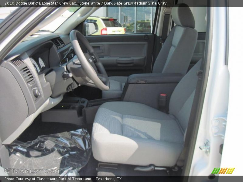 Stone White / Dark Slate Gray/Medium Slate Gray 2010 Dodge Dakota Lone Star Crew Cab