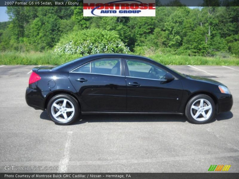 Black / Ebony 2007 Pontiac G6 V6 Sedan