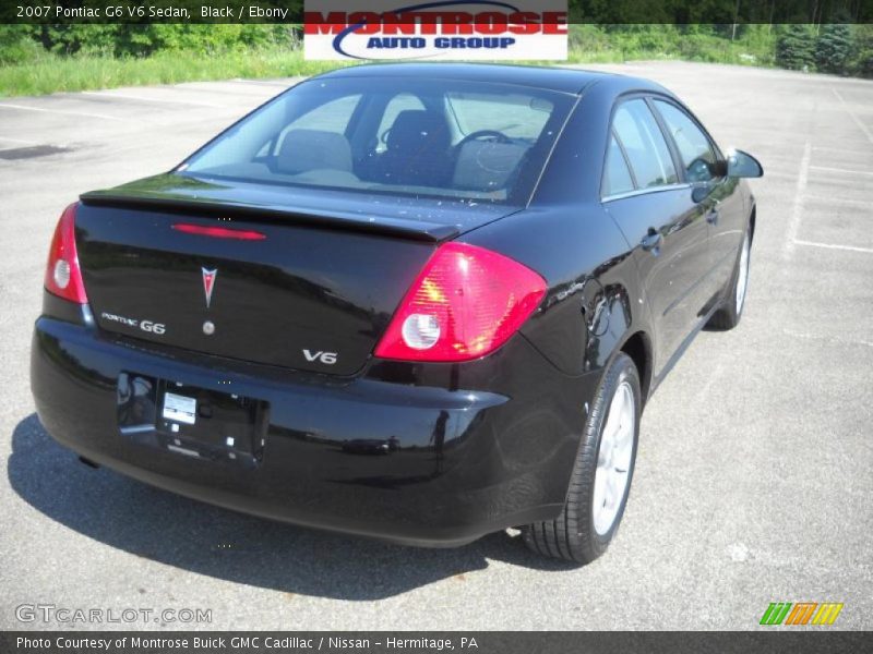 Black / Ebony 2007 Pontiac G6 V6 Sedan
