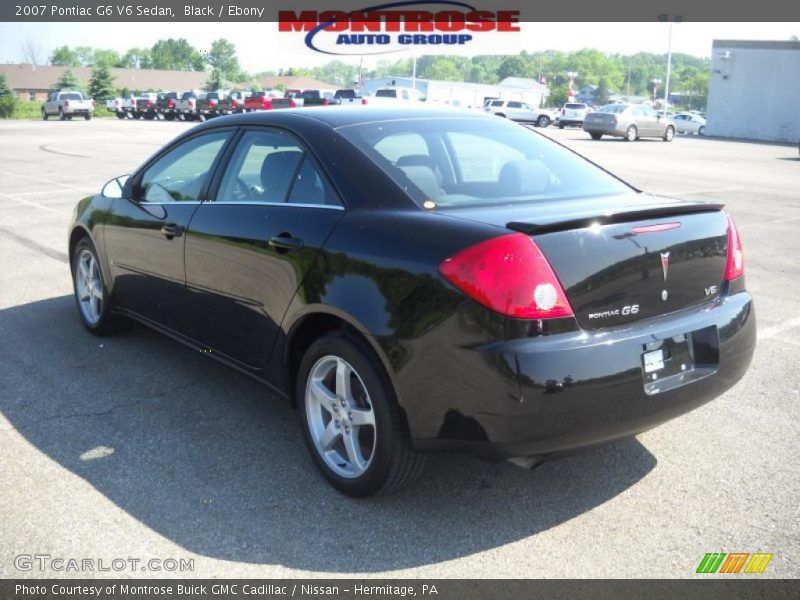 Black / Ebony 2007 Pontiac G6 V6 Sedan