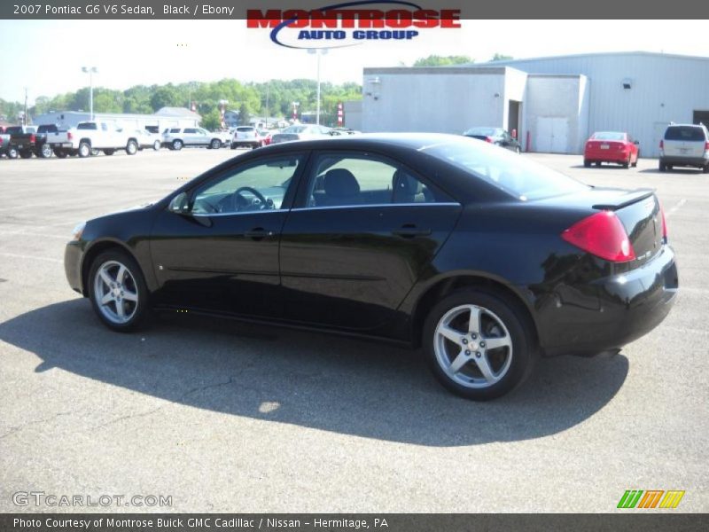 Black / Ebony 2007 Pontiac G6 V6 Sedan