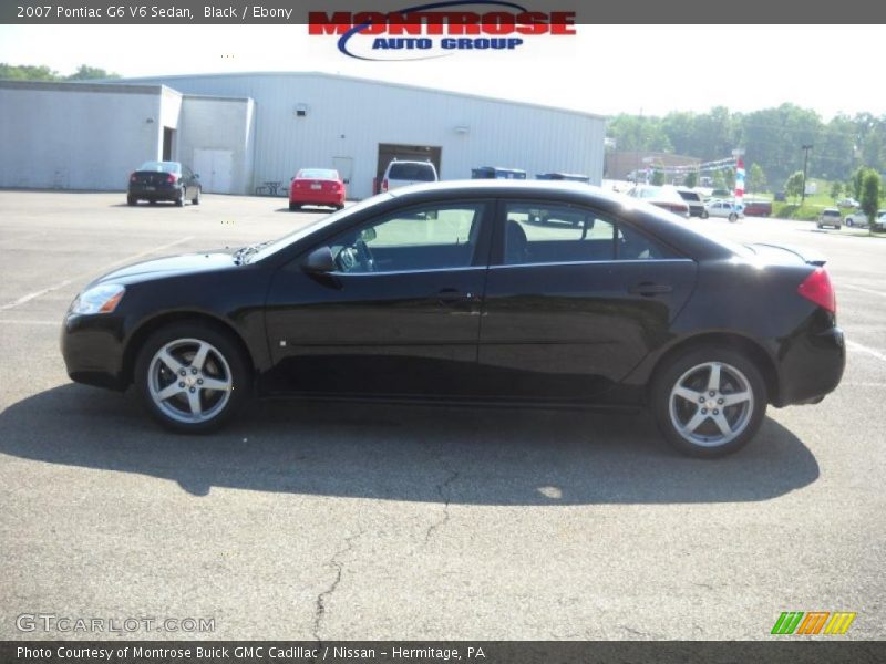 Black / Ebony 2007 Pontiac G6 V6 Sedan