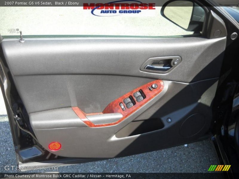 Black / Ebony 2007 Pontiac G6 V6 Sedan