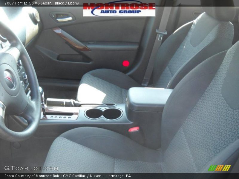 Black / Ebony 2007 Pontiac G6 V6 Sedan