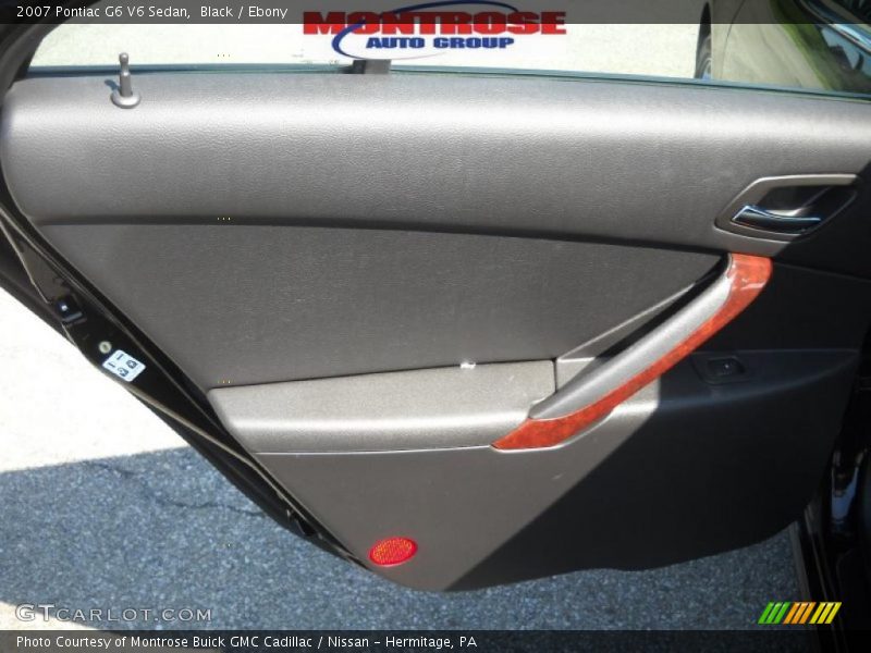 Black / Ebony 2007 Pontiac G6 V6 Sedan