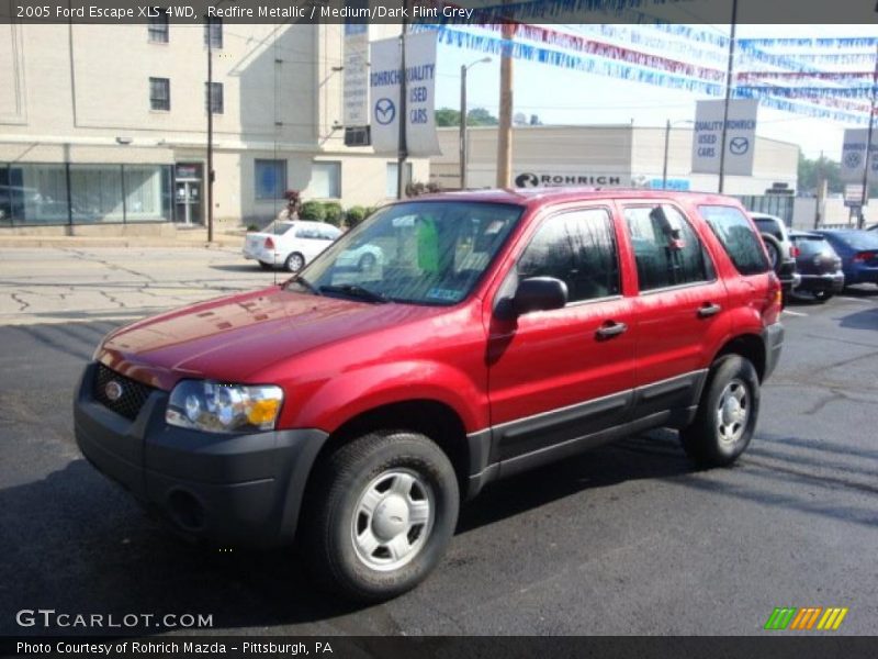 Redfire Metallic / Medium/Dark Flint Grey 2005 Ford Escape XLS 4WD