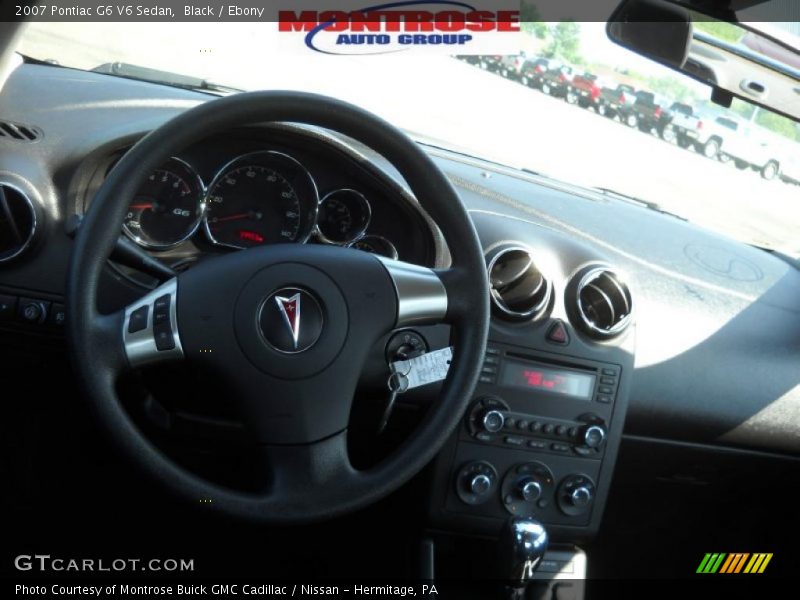 Black / Ebony 2007 Pontiac G6 V6 Sedan