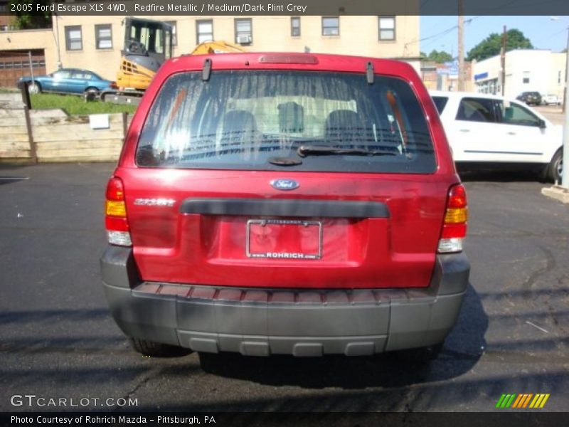 Redfire Metallic / Medium/Dark Flint Grey 2005 Ford Escape XLS 4WD