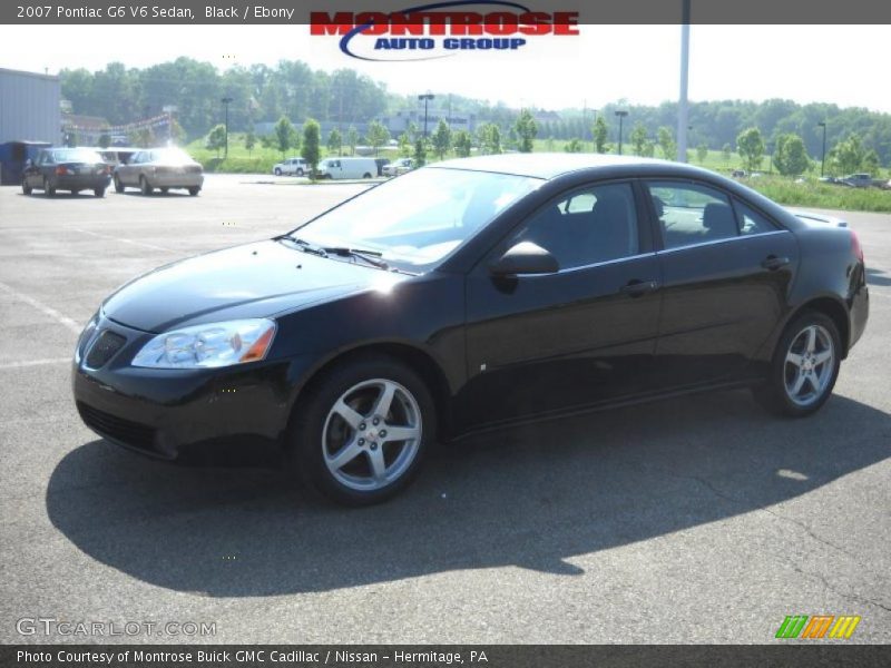 Black / Ebony 2007 Pontiac G6 V6 Sedan