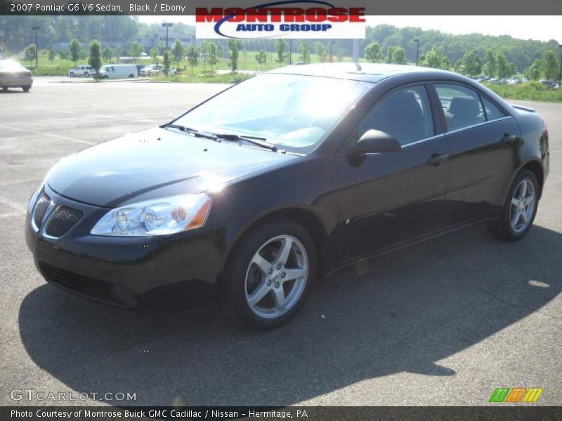 Black / Ebony 2007 Pontiac G6 V6 Sedan