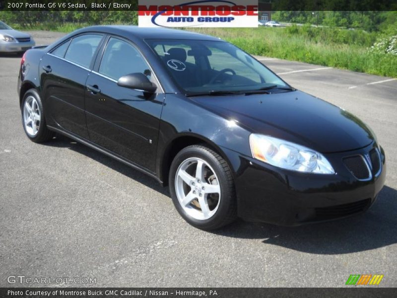 Black / Ebony 2007 Pontiac G6 V6 Sedan