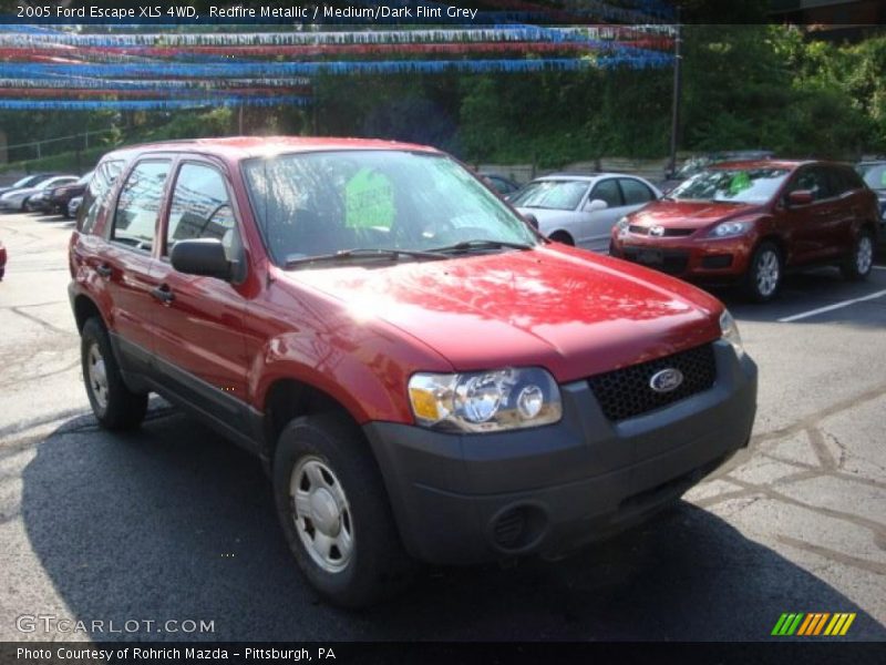 Redfire Metallic / Medium/Dark Flint Grey 2005 Ford Escape XLS 4WD